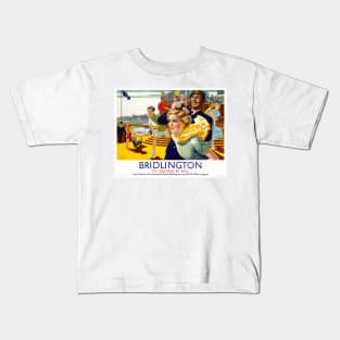 Vintage Travel Poster  England Bridlington Kids T-Shirt